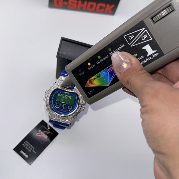 Iced out diamond watch for men, VVs GRA certified moissanite diamond men watch - Picture 6 of 6